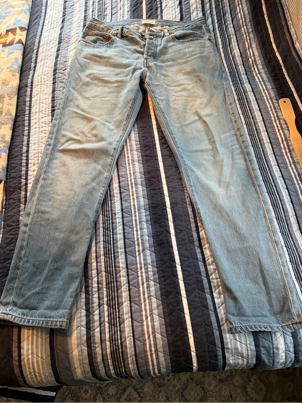 Taylor Stitch Hemp/Cotton light wash jeans 31x32 Democratic Fit